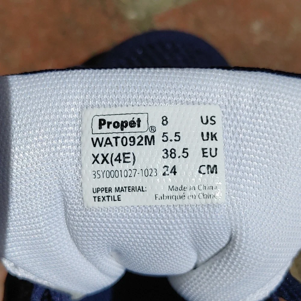 Propét Travelactiv Axial Navy Sneaker Size 8 (1049) - Picture 10 of 13